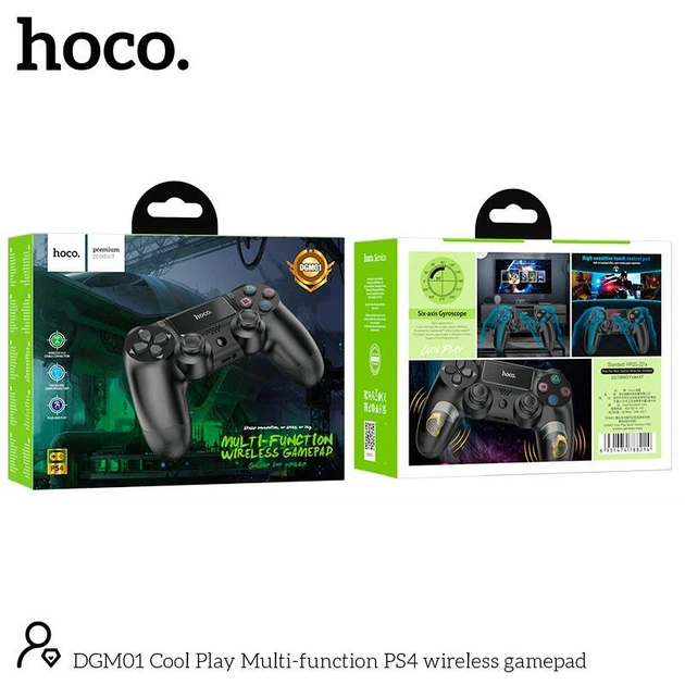 Беспроводный джойстик геймпад Hoco DGM01 Bluetooth для компьютера, PS4, PS3 с гироскопом и вибрацией - изображение 9