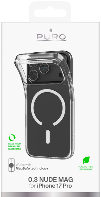 Панель Puro 0.3 MAG Ultra-Slim для iPhone 17 Pro Max Transparent (8018417531545) - зображення 3