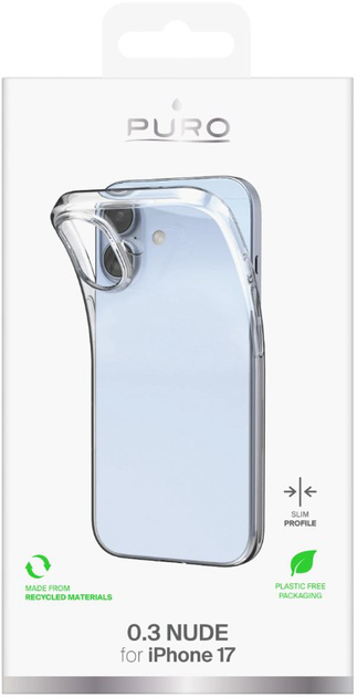 Панель Puro 0.3 Ultra-Slim для iPhone 17 Transparent (8018417525452) - зображення 2