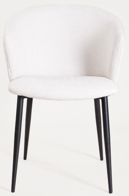 Krzesło do kuchni i salonu HOMLA 738050 LUJO 56.5 x 59 x 81 cm Beżowe (5906496738050) - obraz 2