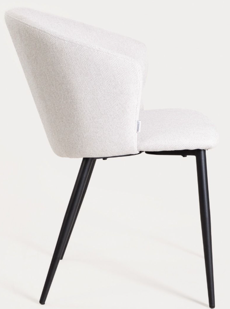 Krzesło do kuchni i salonu HOMLA 738050 LUJO 56.5 x 59 x 81 cm Beżowe (5906496738050) - obraz 3
