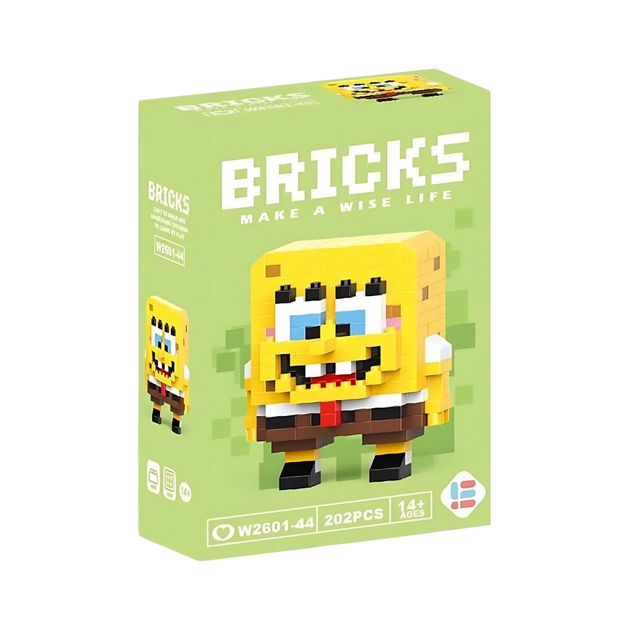 Конструктор фігурка Пікселі BRICKS Губка Боб Квадратні Штани SpongeBob SquarePants - зображення 2