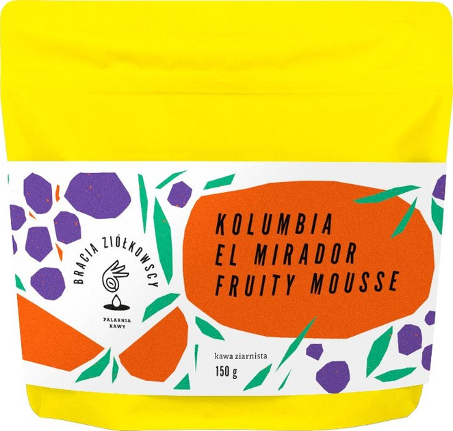 Кава в зернах Bracia Ziółkowscy Kolumbia El Mirador Fruity Mousse Aanaerobic Washed Filter 150 g (5906815380915) - зображення 1