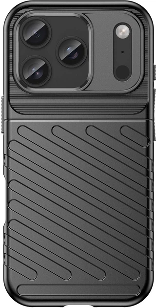 Etui plecki Hurtel Thunder Case do Apple iPhone 17 Pro Black (5907769379581) - obraz 2