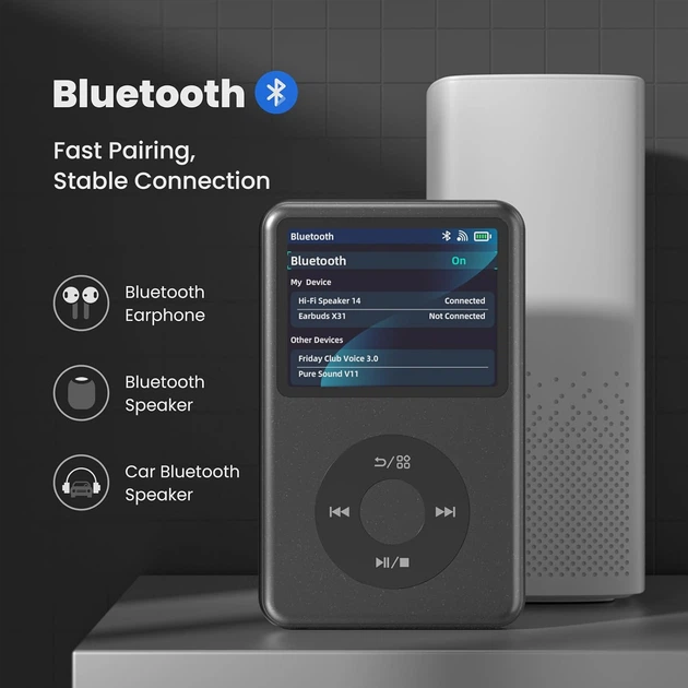 Портативный мини-HiFi-плеер Bluetooth Mp3-плеер Walkman - Фото 3 Портативный мини-HiFi-плеер Bluetooth Mp3-плеер Walkman - изображение 3
