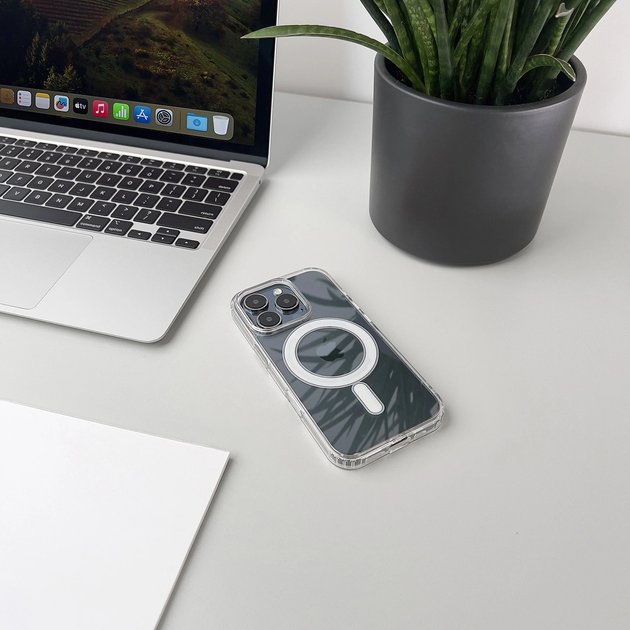 Etui plecki Wozinsky Ultra Clear MagSafe Compatible Case do Apple iPhone 17 Pro Max Transparent (5907769380259) - obraz 4