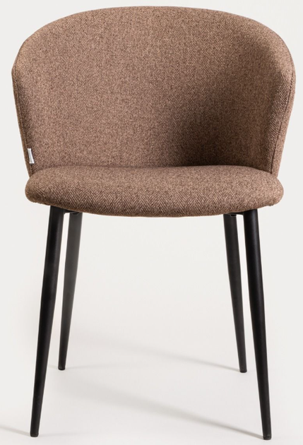 Krzesło do kuchni i salonu HOMLA 738067 LUJO 56.5 x 59 x 81 cm Brązowe (5906496738067) - obraz 2