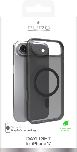 Etui plecki Puro Daylight do Apple iPhone Air Transparent/Black (8018417525575) - obraz 2