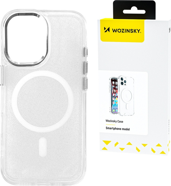 Etui Wozinsky Glitter Case MagSafe do Samsung Galaxy S25+ Clear (5907769369902) - obraz 2