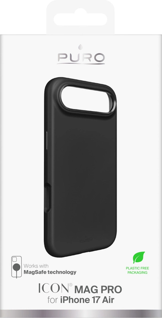 Etui plecki Puro Icon Mag Pro do Apple iPhone Air Black (8018417525599) - obraz 2