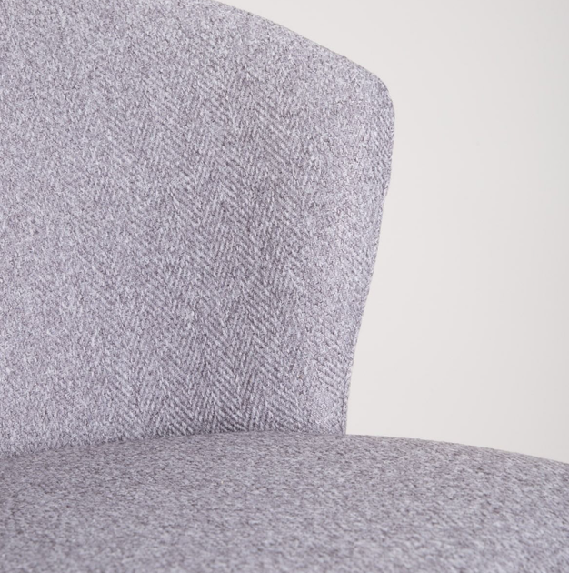 Krzesło do kuchni i salonu HOMLA 738081 LUJO 56.5 x 59 x 81 cm Szare (5906496738081) - obraz 5