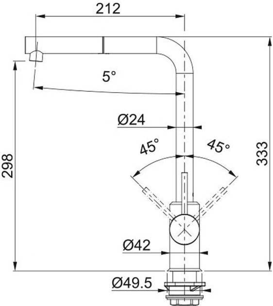 Bateria kuchenna Franke Sirius L Side Pull-Out - obraz 2