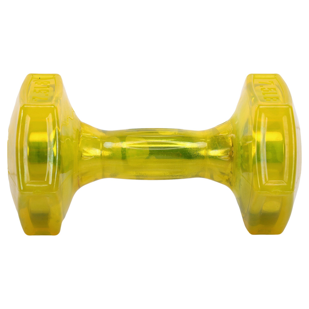 Гантель для фитнеса с TPU покрытием Zelart Jelly Urethane Coated Dumbbells TA-2946-7_5LB 1шт 3,4кг желтый - Фото 2 Гантель для фитнеса с TPU покрытием Zelart Jelly Urethane Coated Dumbbells TA-2946-7_5LB 1шт 3,4кг желтый - изображение 2