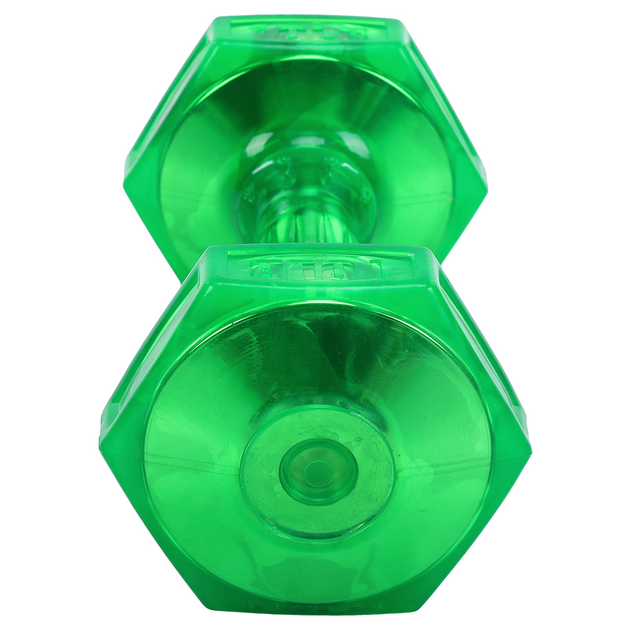 Гантель для фитнеса с TPU покрытием Zelart Jelly Urethane Coated Dumbbells TA-2946-10LB 1шт 4,5кг салатовый - Фото 3 Гантель для фитнеса с TPU покрытием Zelart Jelly Urethane Coated Dumbbells TA-2946-10LB 1шт 4,5кг салатовый - изображение 3