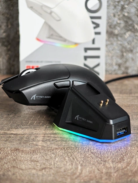 Ігрова миша Attack Shark X11 Gaming Mouse Black - Фото 2 Ігрова миша Attack Shark X11 Gaming Mouse Black - зображення 2