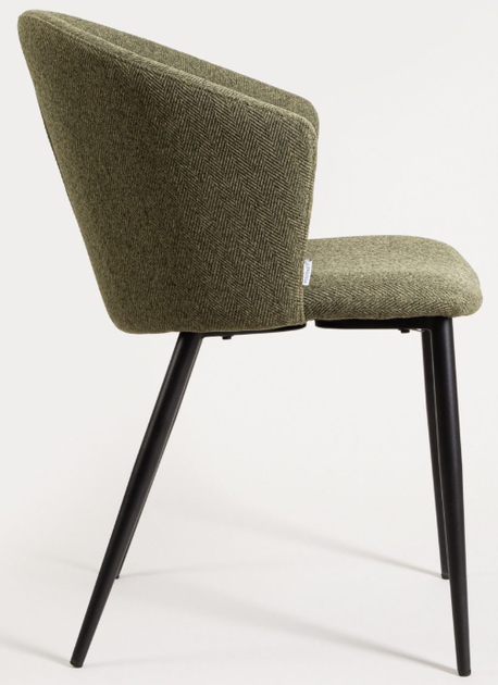 Krzesło do kuchni i salonu HOMLA 738074 LUJO 56.5 x 59 x 81 cm Zielone (5906496738074) - obraz 3