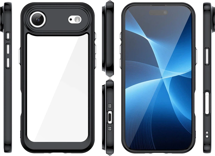 Панель Hurtel Outer Space для Apple iPhone Air Transparent/Black (5907769379611) - зображення 2