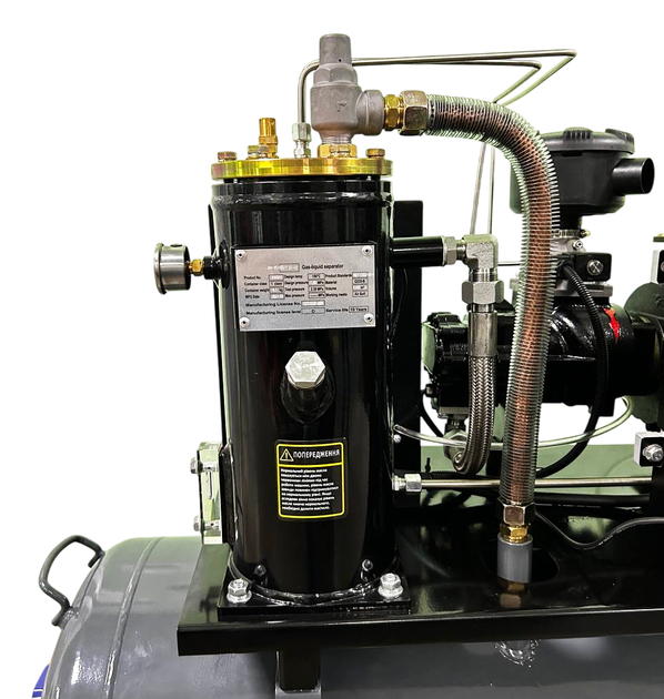 Гвинтовий масляний повітряний компресор 200 л GTM DLG5.5V 150.0 кг 5.5 кВт 8 бар - изображение 3