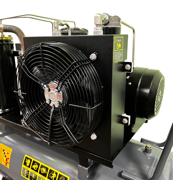 Гвинтовий масляний повітряний компресор 200 л GTM DLG5.5V 150.0 кг 5.5 кВт 8 бар - изображение 4