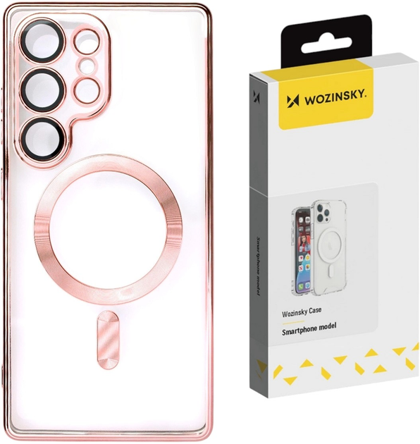 Etui Wozinsky Electroplated Case Magsafe do Samsung Galaxy S25 Pink (5907769370861) - obraz 2