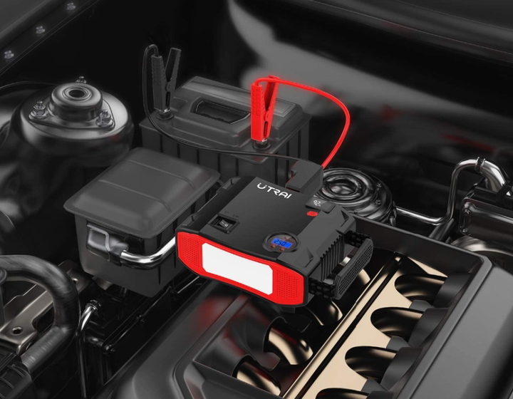 Пускозарядное Устройство Бустер UTRAI Car Jamp Starter Super Energy 24000 мAч 4 в 1 с функциями LED Фонарика, Воздушный Компрессор, Power Bank - изображение 5