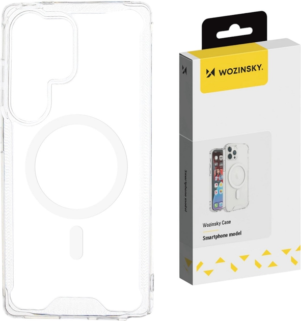 Etui Wozinsky Clear Corner Case MagSafe do Samsung Galaxy S25 Transparent (5907769370809) - obraz 2
