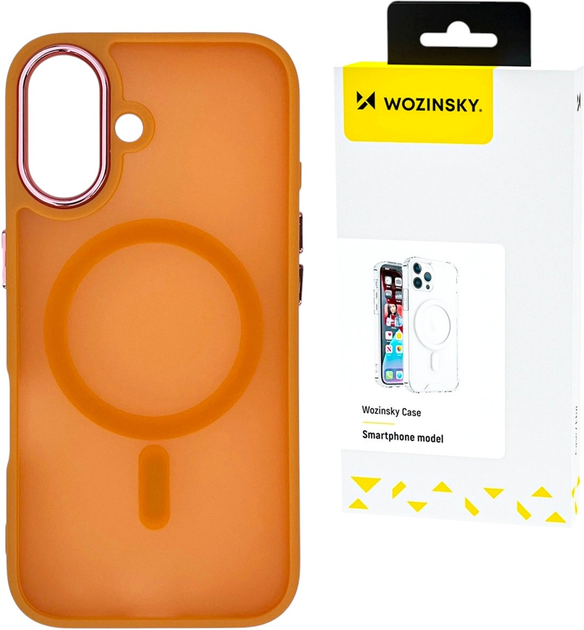 Etui Wozinsky Fashion Case MagSafe do Samsung Galaxy S25+ Orange (5907769370007) - obraz 3
