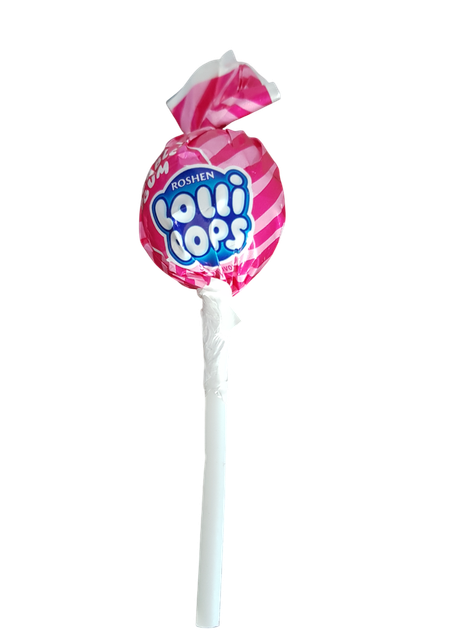 Карамельні цукерки на паличці Roshen LolliPops з йогуртовими смаками 300 грамів - зображення 3