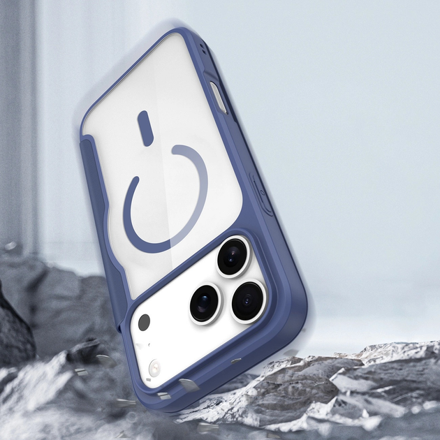 Etui z klapką Dux Ducis Skin X Pro MagSafe do Apple iPhone 17 Pro Max Blue (6971824153767) - obraz 4