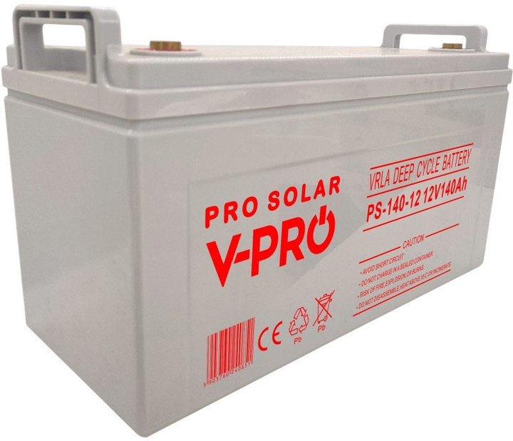 Акумуляторна батарея Volt Polska DEEP CYCLE VPRO SOLAR 12V 140Ah VRLA (5903760240851) - зображення 2