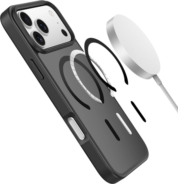 Панель Dux Ducis Yind MagSafe для Apple iPhone 17 Pro Max Black (6978943380333) - зображення 5