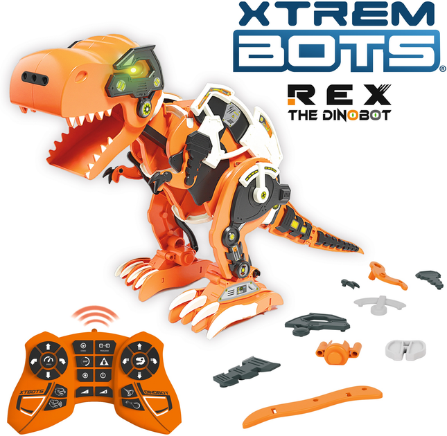 Robot-zabawka konstrukcyjna Blue Rocket Xtrem Bots Dino Rex Stem XT3803086 (8436598030860) - obraz 4