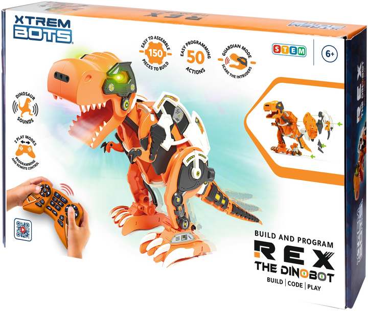Robot-zabawka konstrukcyjna Blue Rocket Xtrem Bots Dino Rex Stem XT3803086 (8436598030860) - obraz 5