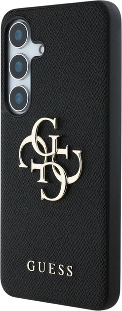 Панель Guess Grained Big 4G Logo Small Classic Logo для Samsung Galaxy S25 Plus Black (3666339449131) - зображення 2