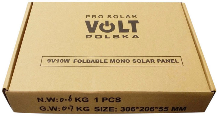 Фотоелектрична панель Volt Polska MONO 10W 9V + USB 2x 5V 1A (5904100452743) - зображення 4