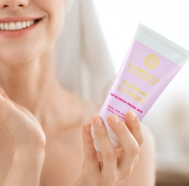 Szczoteczka do twarzy Lumineo Sonic perłowa + żel do skóry problematycznej (5904726872741) - obraz 9