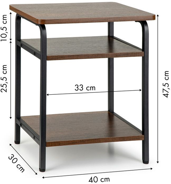 Stolik kawowy ModernHome by Multistore 3 poziomy (YLT-1501-01P) - obraz 5