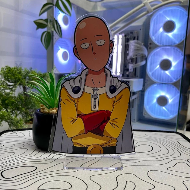 Акриловая Фигурка Ванпанчмен Сайтама One-Punch Man 15см – игрушки