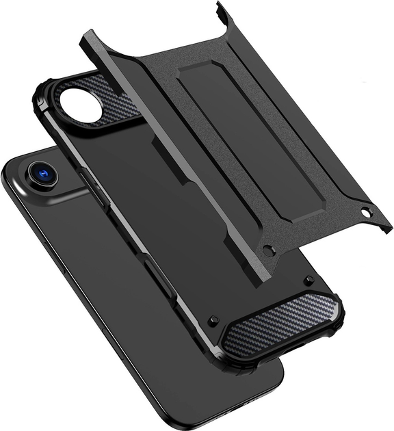 Панель Hurtel Hybrid Armor для Apple iPhone 17 Air Black (5907769379420) - зображення 3