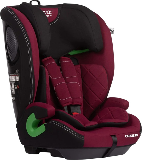 Fotelik samochodowy Caretero Vivo I-Size Isofix od 76 cm do 150 cm Burgundy TERO-2052 (5903076321725) - obraz 1