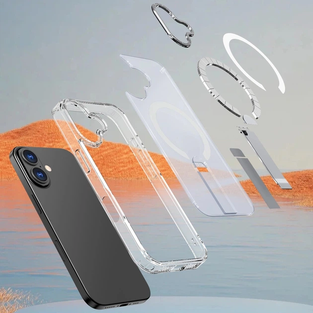 Etui Hurtel Hybrid Armor X do Apple iPhone 17 Transparent (5907769379482) - obraz 4
