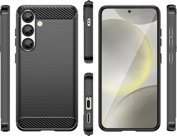 Панель Hurtel Carbon Case Flexible Silicone для Google Pixel 10 Black (5907769378263) - зображення 3