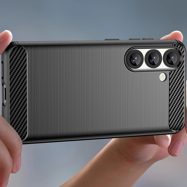 Панель Hurtel Carbon Case Flexible Silicone для Google Pixel 10 Pro XL Black (5907769378287) - зображення 6