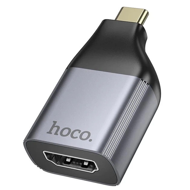 Перехідник Hoco UA33 Type-C to HDTV Сiрий - Фото 1 Перехідник Hoco UA33 Type-C to HDTV Сiрий - изображение 1