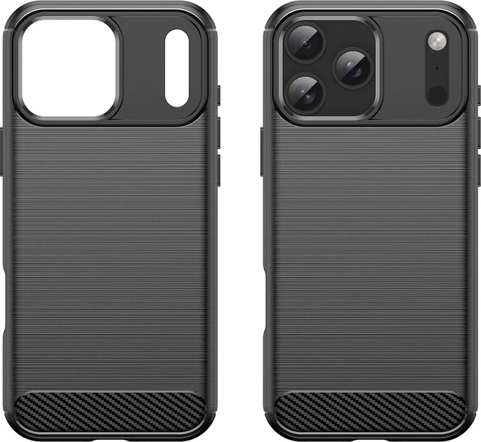 Etui plecki Hurtel Carbon Case do Apple iPhone 17 Pro Black (5907769379543) - obraz 3