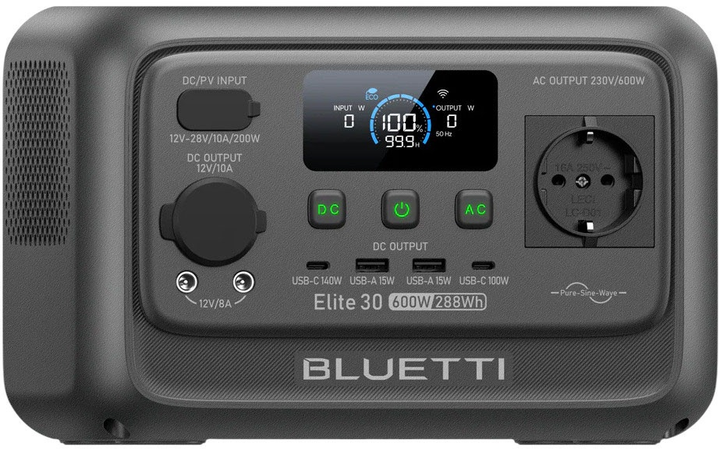 УМБ Bluetti Premium 30 V2 320 Вт*г 600W Black (P-PR30V2-EU-GY-BL-010) - зображення 3