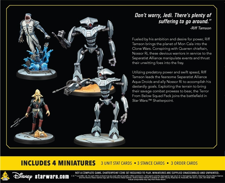 Dodatek do gry planszowej Atomic Mass Games Star Wars Shatterpoint Terror from Below Squad Pack (wersja angielska) (841333130954) - obraz 2