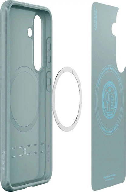 Etui plecki Spigen Caseology Parallax Mag MagSafe Case do Samsung Galaxy S25 Green (8809971238946) - obraz 8