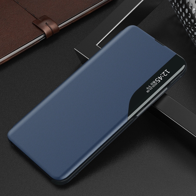 Etui z klapką Hurtel Eco Leather View Case do Samsung Galaxy S25 Blue (5907769367663) - obraz 2