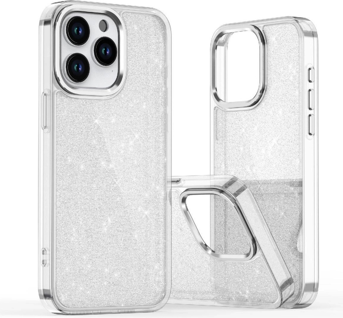 Etui plecki Hurtel Glitter Case do Samsung Galaxy S25 Edge Clear (5907769376290) - obraz 2